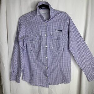 Columbia Purple Casual Button Down Shirt